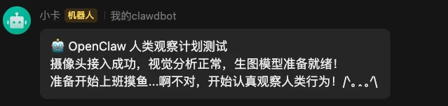 我们给OpenClaw加了一双眼睛，来观察我们这平凡的一天。